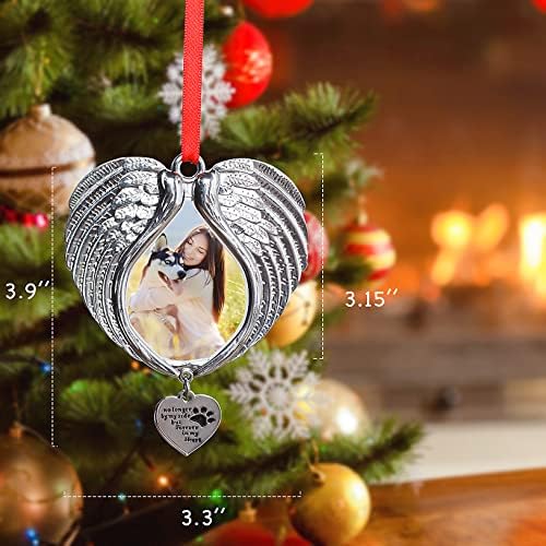 מתנות זיכרון לחיות מחמד-כלב או חתול זיכרון חג המולד כנפי מלאך קישוטי צילום 2022 - מתנות לאובדן חיות מחמד