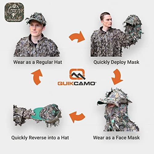 REALTREE 3D CAMO CAMO FACE MAK כובעים לציד טורקיה, AIRSOFT, ציפוי ציפורים טקטי ותצפית על חיות הבר