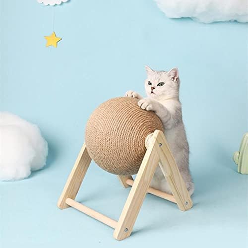 OALLK חתול מגרד כדור צעצוע חתלתול חבל חבל טחינה טחינה כפות צעצועים חתולים מגרד עץ עמיד ללבוש ציוד