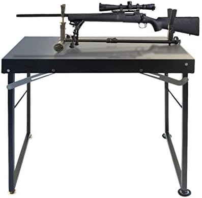 שולחן יריות וציד לטווח הארוך של Benchmaster, רגליים ומושב מתכווננים, ניידים, מושלמים לקמפינג,