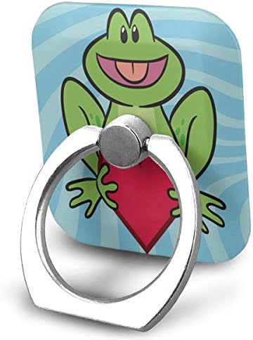 מחזיק טלפון סלולרי צפרדע קריקטורה אדום טבעת טבעת טלפון נייד מתכוונן מחזיק אחיזת אצבעות סיבוב 360 מעלות