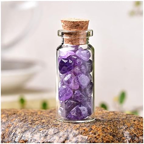 RUITAIQIN SHITU 1PC זכוכית קריסטל טבעית מבקשת בקבוק בית עיצוב בית ריפוי דגימת מינרלים אבן אבן