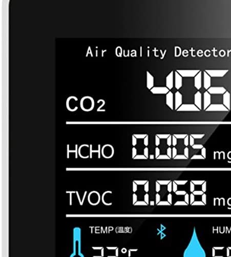 גלאי CO2 צג איכות אוויר צג נייד HCHO TVOC זיהוי לשימוש מקורה
