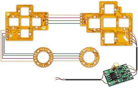 TX Girl אביזרי מכונות אלקטרוניות 6 צבעים עם כפתורי D-PAD מנוגדים כפתורי פנים DTF ערכת LED לבקר PS4