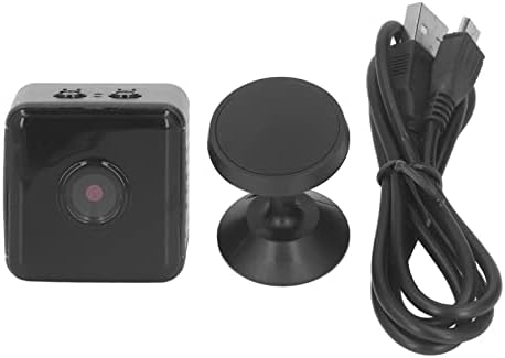 Qiilu Mini מצלמת אבטחה מיני מצלמת אבטחה שחור ABS Mini מצלמת אבטחה אלחוטית WiFi קטנה HD 1080p מצלמת חיצונית מקורה