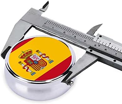 אמריקאי ספרד דגל עגול תיבת הגלולה, מיני נייד תיבת הגלולה, מתאים לבית, משרד ונסיעות