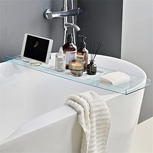 דובאו אמבטיה מתלה אמבטיה נייד טלפון לוח סוגר רב תכליתי אמבטיה שקוף סוגר