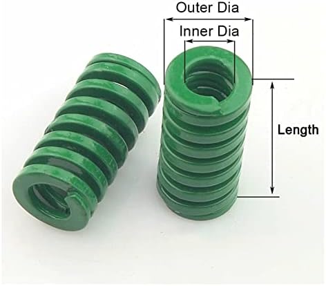 קפיצי דחיסה מתאימים לרוב התיקון I 1 חתיכת 1 של עובש כבד ירוק כבד סיבוב קוטר חיצוני 12 ממ 14 ממ חותמת ספירלה