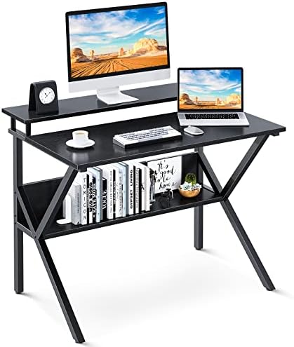 ייחודי קטן שולחן, 27.5 אינץ קטן שולחן מחשב עבור חללים קטנים, קומפקטי שולחן עם אחסון, זעיר שולחן