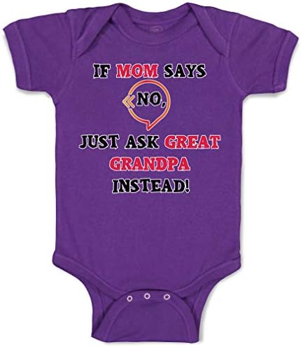 בגד גוף מותאם אישית לתינוק אם אמא אומרת לא רק תשאל סבא גדול במקום סבא וסבתא