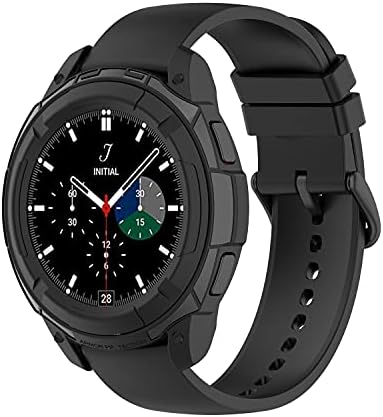 מקרה תואם ל- Samsung Galaxy Watch 4 קלאסי 42 ממ 46 ממ מסגרת מסגרת מחשב מחשב כיסוי מגן עם טבעת