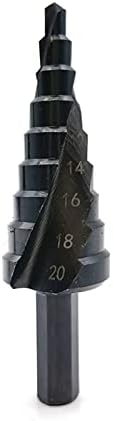 קידוח חתיכות שלב 4-12 4-20 4-32 ממ HSS קובלט מדרגה קובלט קידוח חנקן חנקן במהירות גבוהה פלדה ספירלה משולש חרוט