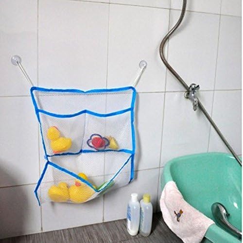 נחמד אחסון פחי צעצוע רשת אמבטיה תיק מתקפל יצירתי ילד אחסון תיק אמבטיה תינוק ניקיון & מגבר; מארגני ברור אחסון