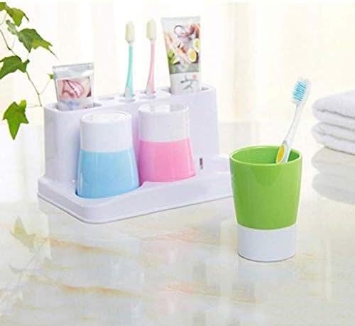 מחזיק כוס צחצוח יצירתי-כוס צחצוח יצירתי פלסטיק מחזיק מברשת שיניים משחת שיניים צחצוח שיניים כוס אמבטיה לשטוף מתלה