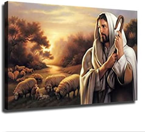 סיימון דיואי - הרועה הטוב ישוע המשיח קנבס ציור דקורטיבי פוסטר בית עיצוב הבית אמנות HD תמונות חדר שינה