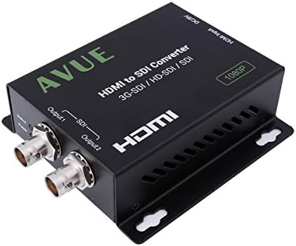 ממיר Avue HDMI לממיר SDI תומך ב- 1080p 1080i 720p 576i 480i שתי תפוקות SDI, ציון שידור