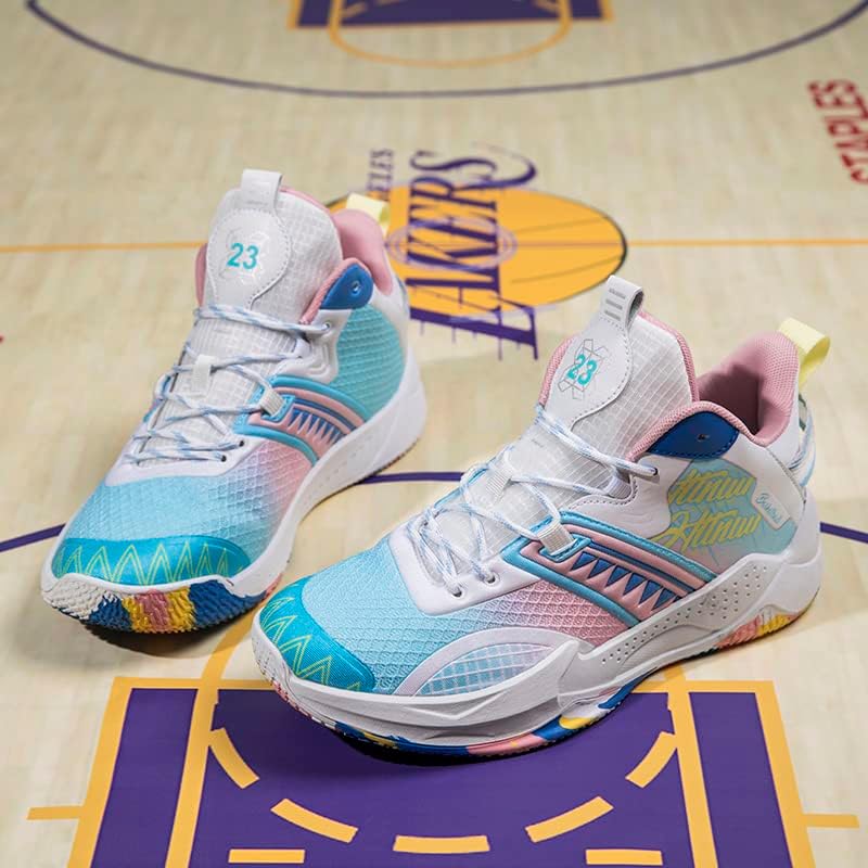 נעלי כדורסל של Bacury נשים נעלי כדורסל מנעלי נעלי ספורט צבעוניות צבעוניות ספורט