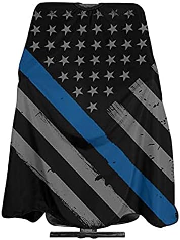 משטרת נובוקסקס קו כחול דק דגל אמריקאי שיער שיער מספרה שכמייה תספורת סינר שמלת חיתוך שיער כף ספר