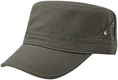 בציר במצוקה שטוח כובע לגברים נשים מתכוונן שטף כותנה בייסבול כובע יוניסקס צבאי שטוח כובעי נהג משאית כובע
