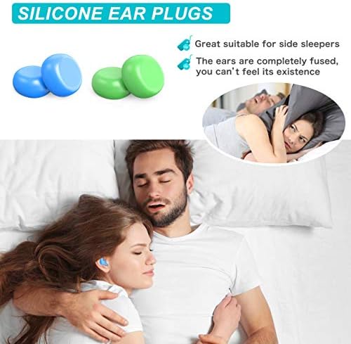 תקעי אוזניים של mavoslg לשחייה שינה, 32 סיליקון הניתן לשימוש חוזר מבטל רעש מבטלים אטמי אוזניים