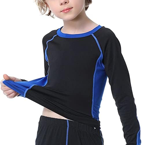 AIIHOO ילדים בנים דחיסת שרוול ארוך תרגול כדורגל אימון אימון בסיס שכבת חולצות אתלטיות שומר פריחה
