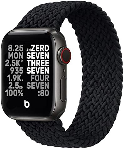 Baave Stretted Solded Solo Loop Loop תואם ל- Apple Watch SE/Ultra/8/7/6/5/4/3/2/2 סדרה