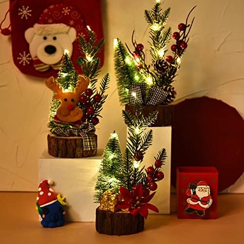 Dbylxmn עץ עיצוב חג המולד עץ עץ מיני חג המולד עץ חג המולד קטן שולחן חג המולד שולחן עץ חג המולד עצי חג