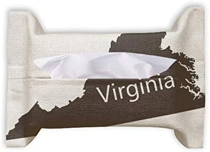 וירג'יניה אמריקה ארהב מפה מתאר מגבת נייר שקית רקמות פנים מפיות BUMF