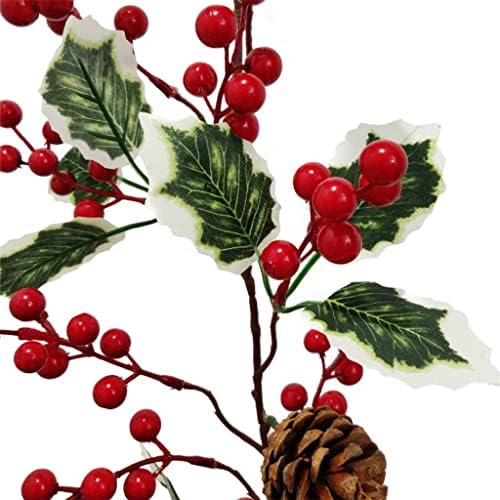 ZHYH חג המולד גרלנד מלאכותי אדום פירות אדום מעודן קישוט ביתי זרים גרנדשריסטמאס ליל כל הקדושים של ליל