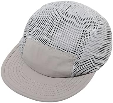 Clape Mess שטוח שוליים כובע כובע כובע 5 פאנל מהיר כובע בייסבול יבש ספורט כובע ריצה סנאפבק אימון