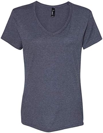 Hanes Nano-T® Women's-Neck T-Neck חולצת טריקו 2xl פחם הת'ר