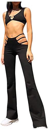 מכנסיים מזדמנים עסקי מיאשוי לנשים גבוה התלקחות מגזרת מכנסיים נמוכים של נשים סקסיות ארוך מרקם מכנסיים
