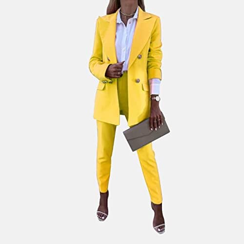 2023 תלבושת אופנה עסקית חליפת בלייזר מזדמנים חליפת משרדים שני חלקים מעילי בלייזר לנשים אימון שמלת