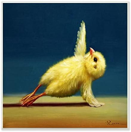 תעשיות סטופל אפרוח צהוב חמוד הממתח יוגה ציור מפורט, עיצוב של לוסיה הפפרנן