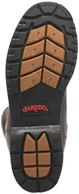 לארדו גברים שרשרת 8 אינץ ' פלדה חשמלית הבוהן נעלי בטיחות בעבודה מזדמנים-חום