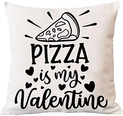 פיצה היא כיסוי כרית לזרוק ולנטיין שלי חג האהבה כרית רומנטית מארז אירוס