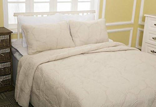 Hhnsi 3 חלקים של שמיכת מיטה בז 'סטים כיסוי מיטה בגודל קווין, ערכות מצעי שמיכה נוחות כותנה, סטים של שמיכה