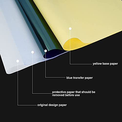 העברת נייר-רויקו 35 גיליונות סטנסיל נייר 4 גודל העברת נייר 4 שכבות פרימיום תרמית נייר למתחילים