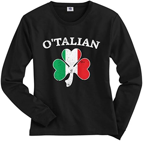 Threadrock's Othalian Italian Irish Shamrock חולצת שרוול ארוך