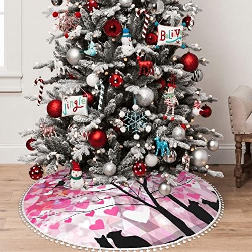 חצאית עץ חג המולד עם חובבי חיתוך פום-חתכים-עץ-עץ עץ חג המולד קישוטי בית חג המולד 36