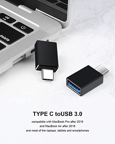 4 פאק USB C ל- USB מתאמי USB, סוג C ל- USB 3.0 מתאם USBC זה לצד זה זכר ל- USB 3.0 מתאם טיפוס נקבה עבור