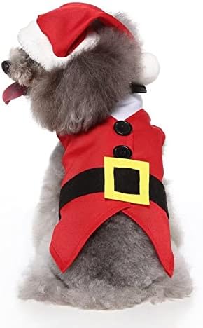 תחפושת קוספליי קלאסית לחג המולד לכלבים קטנים חולצת גורים בעבוד