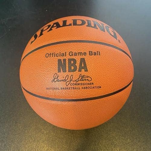 Lebron James First All Star משחק חתום על משחק NBA כדורסל סיפון עליון UDA 5/23 - כדורסל חתימה