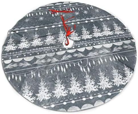 LVESHOP וינטג 'פס חג המולד חצאית עץ חג המולד יוקרה עגול מקורה מחצלת חיצונית כפרי חג המולד קישוטי חג עץ