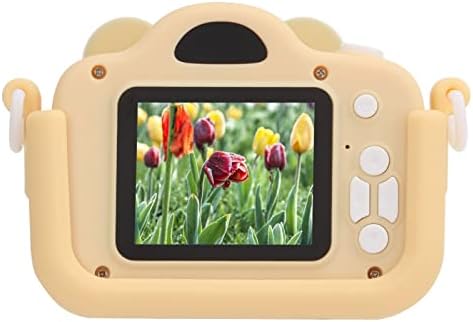 מצלמה מצוירת דיגיטלית לילדים, מצלמת הקלטת וידאו מפתח אחד 1080, צעצועי מצלמה מיני עם מגוון מצבי מדבקת תמונות,