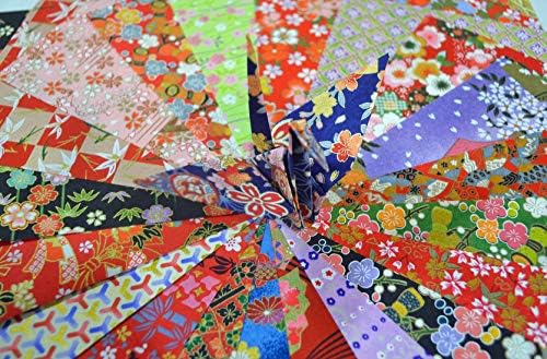 נייר אוריגמי של יוזן וושני 15x15 סמ מבחר צ'יוגאמי יפני