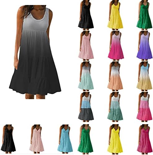 שמלות חוף לנשים פלוס שמלות קיץ בגודל שמלת טנק הוואי מזדמנת
