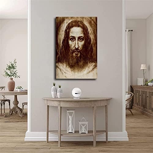 ישוע תכריכים של טורינו פוסטר ישוע קיר עיצוב ישוע המשיח תמונה אמנות קיר הדפס- מתנות קתוליות, עיצוב