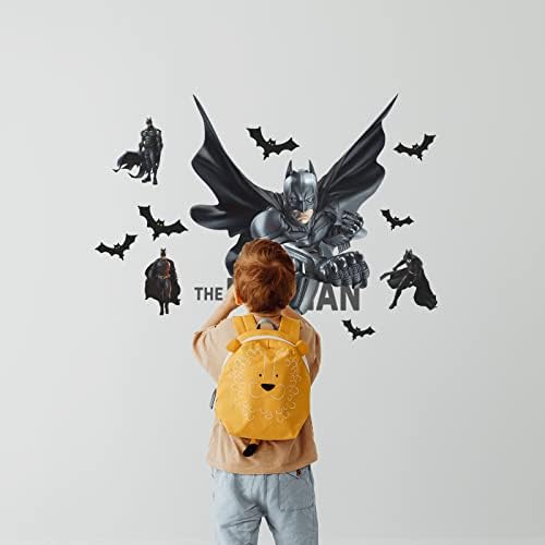 קיר מדבקות קליפת מקל גיבור קיר מדבקות עטלפים איש מדבקות לילדים חדר שינה סלון נושאים המפלגה דקור