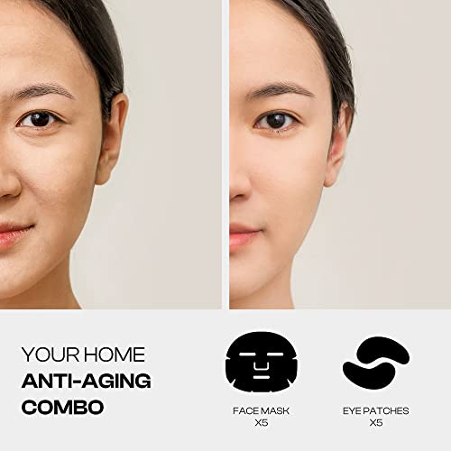טוב יותר יחד לטיפוח העור קולגן אנטי-הזדקנות פנים מסכת עיניים תיקון קומבו - 5 חבילות - לחות, לחות, הפחתת